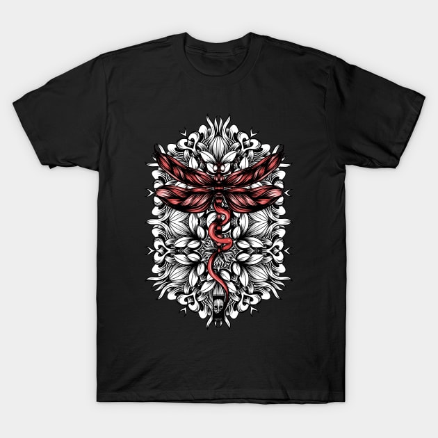 Dragonfly T-Shirt by fakeface